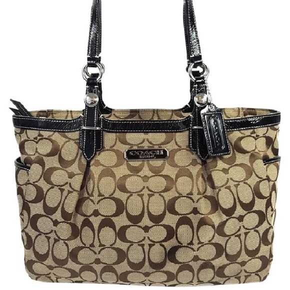 Coach Handbags - Coach F16561 Signature Gallery Brown/Khaki Tote